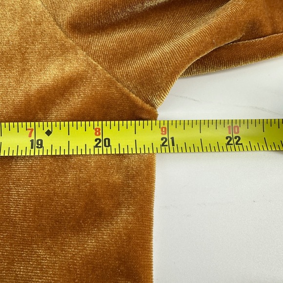 Aviator Nation Classic Velvet Relaxed Crewneck Sweatshirt Gold Unisex Size M - Picture 10 of 11